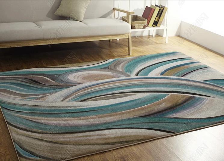 3D Abstract Green Stripe Pattern Non-Slip Rug Mat 10- Jess Art Decoration