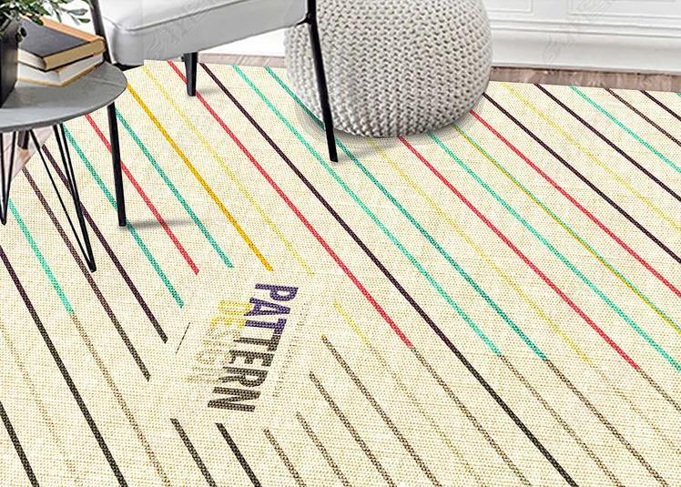 3D Abstract Color Line Non-Slip Rug Mat 5- Jess Art Decoration
