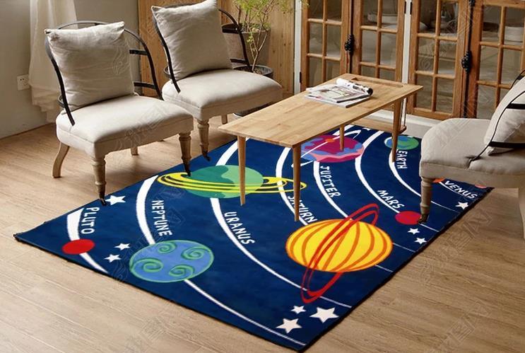 3D Cartoon Solar System Non-Slip Rug Mat 11- Jess Art Decoration
