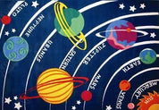 3D Cartoon Solar System Non-Slip Rug Mat 11- Jess Art Decoration