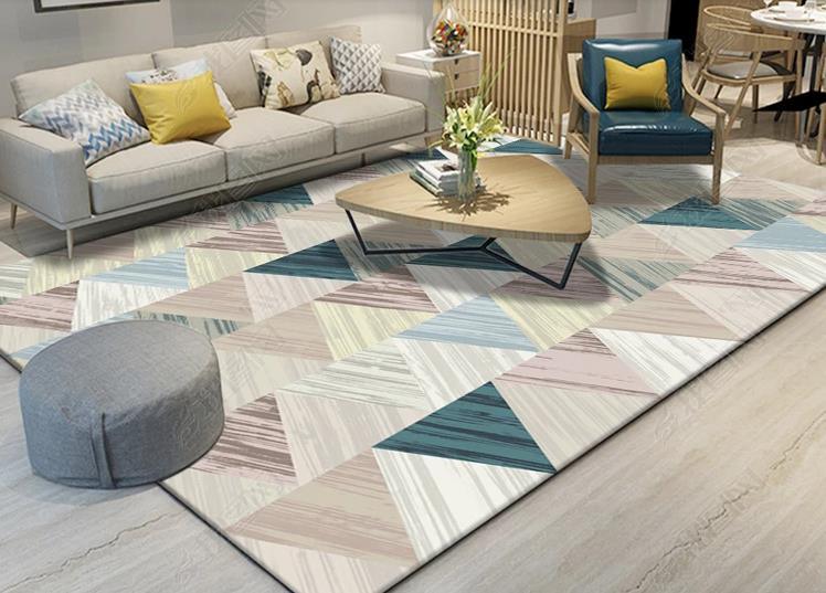 3D Abstract Geometric Triangle Non-Slip Rug Mat 239- Jess Art Decoration