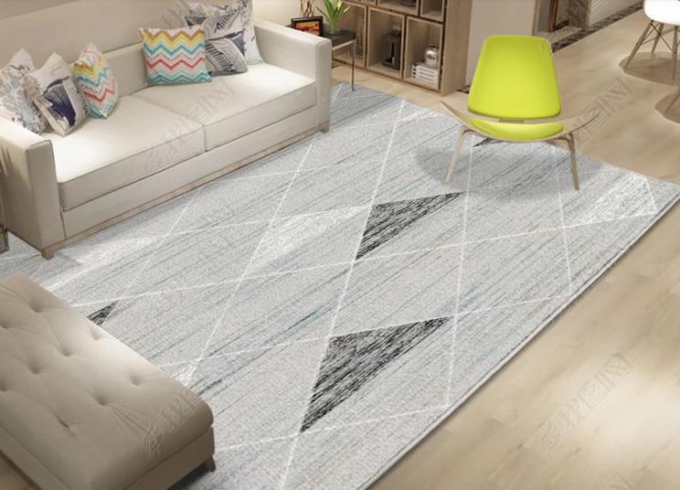 3D Abstract Grey Diamond Non-Slip Rug Mat 238- Jess Art Decoration