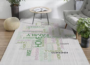 3D Grey English Non-Slip Rug Mat 2- Jess Art Decoration