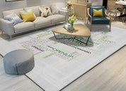 3D Grey English Non-Slip Rug Mat 2- Jess Art Decoration