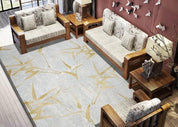 3D Hand Painted Golden Bamboo Non-Slip Rug Mat 78- Jess Art Decoration
