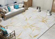 3D Hand Painted Golden Bamboo Non-Slip Rug Mat 78- Jess Art Decoration