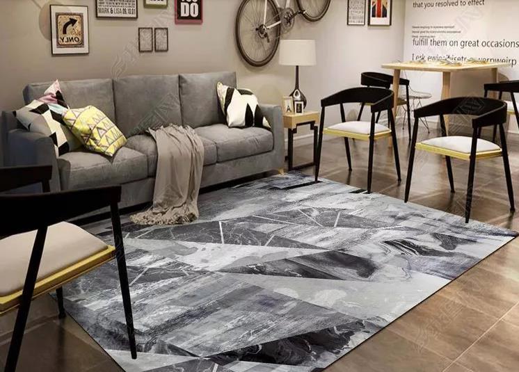 3D Abstract Geometric Pattern Non-Slip Rug Mat 207- Jess Art Decoration