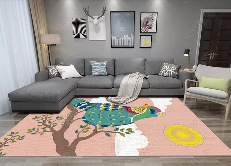 3D Cartoon Bird Tree Non-Slip Rug Mat 231- Jess Art Decoration