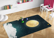 3D Cartoon Space Moon Non-Slip Rug Mat 239- Jess Art Decoration