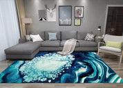 3D Abstract Blue Pattern Non-Slip Rug Mat 279- Jess Art Decoration