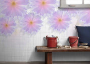 3D Modern Simple Lotus Floral Purple Wall Mural Wallpaper GD 1067- Jess Art Decoration