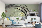 3D New Chinese Style Vintage Orchid Flower Freehand Original Oil Painting Wall Mural Wallpaper GD 1033- Jess Art Decoration