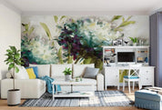 3D Hand Drawn Retro Small Floral Abstract Oil Painting Wall Mural Wallpaper GD 1360- Jess Art Decoration