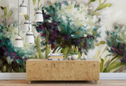3D Hand Drawn Retro Small Floral Abstract Oil Painting Wall Mural Wallpaper GD 1360- Jess Art Decoration