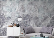 3D Lace Feather Line Simple Wall Mural Wallpaper GD 1281- Jess Art Decoration