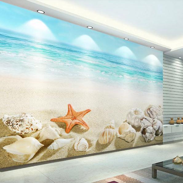 3D Blue Sea Beach Sky Wall Mural Wallpaper 300- Jess Art Decoration