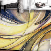 3D Abstract Yellow Art Pattern Non-Slip Rug Mat 135- Jess Art Decoration