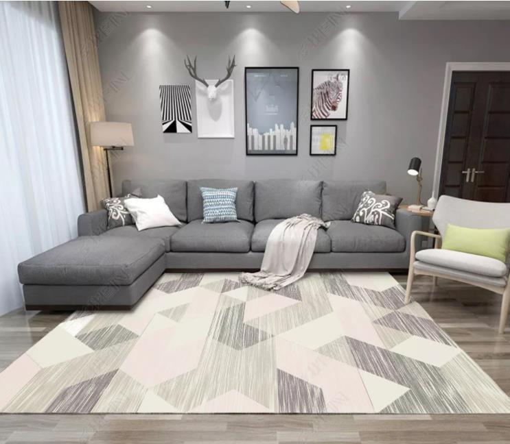 3D Abstract Gray Geometric Vertical Bar Non-Slip Rug Mat 173- Jess Art Decoration