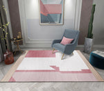 3D Abstract Pink Geometry Non-Slip Rug Mat 193- Jess Art Decoration