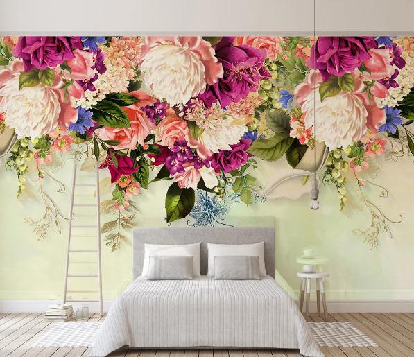 3D Floral Wall Mural Wallpaper 402- Jess Art Decoration