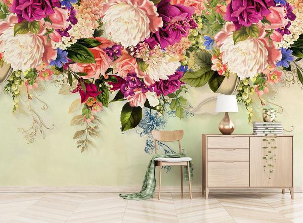 3D Floral Wall Mural Wallpaper 402- Jess Art Decoration
