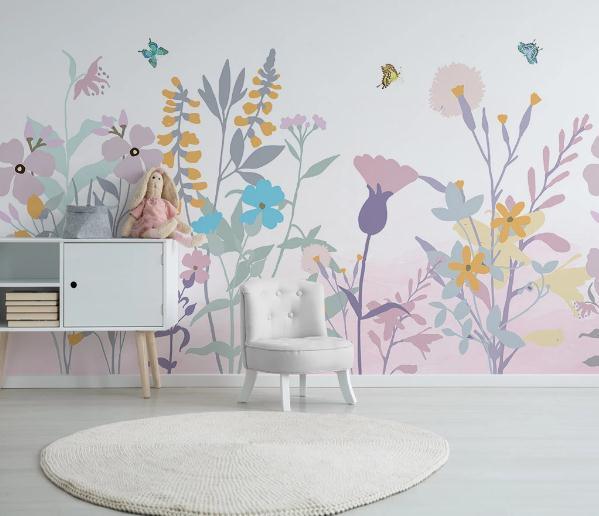 3D Butterfly Floral Wall Mural Wallpaper 438- Jess Art Decoration