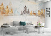 3D Forest Elk Wall Mural Wallpaper 473- Jess Art Decoration