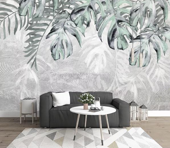 3D Tropical Leaves Wall Mural Wallpaper 423- Jess Art Decoration