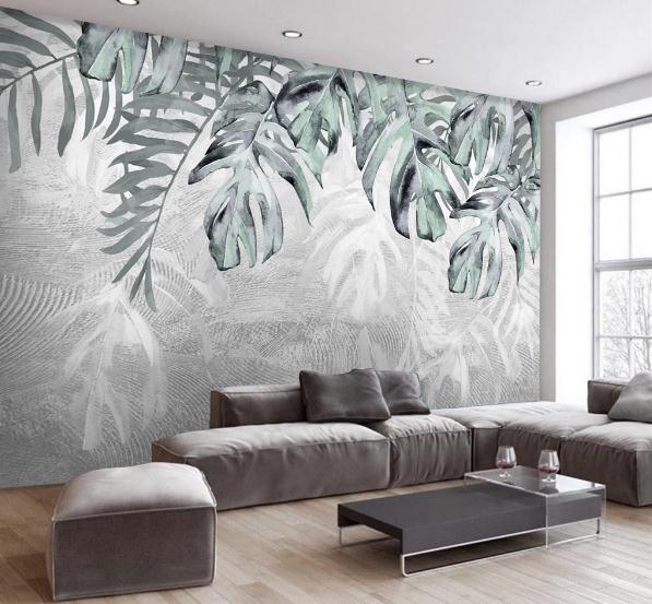 3D Tropical Leaves Wall Mural Wallpaper 423- Jess Art Decoration