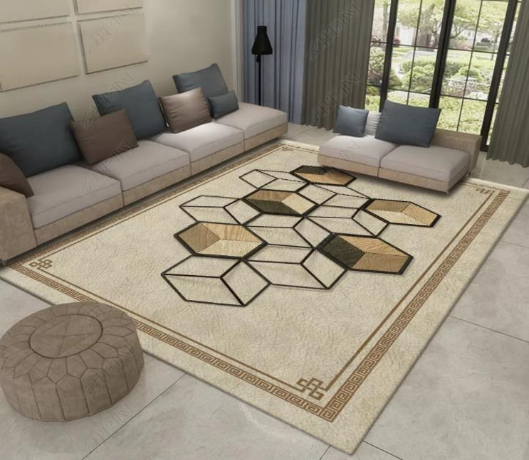 3D Cube Pattern Non-Slip Rug Mat 6- Jess Art Decoration