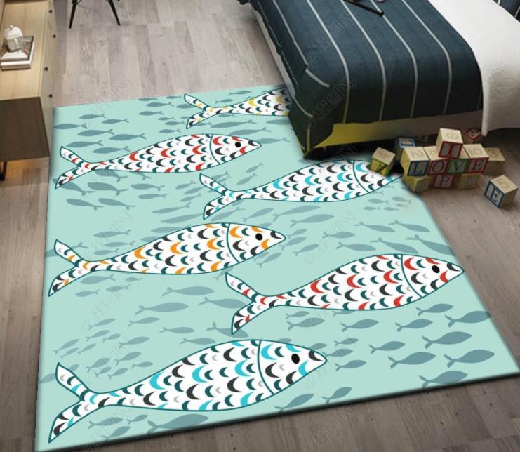 3D Cartoon Fish Non-Slip Rug Mat 33- Jess Art Decoration