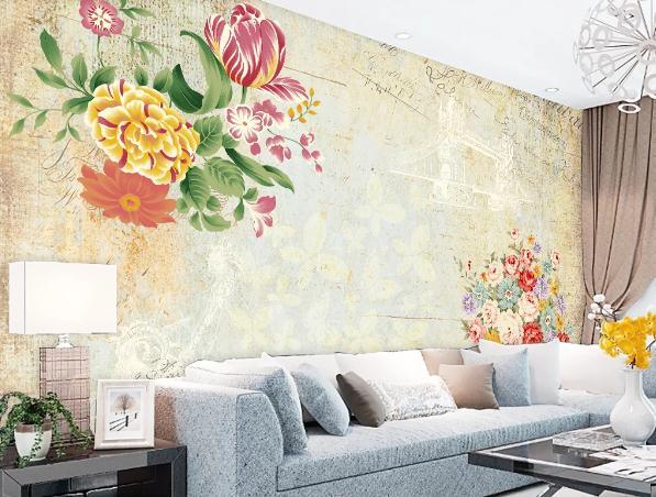 3D Floral Wall Mural Wallpaper 246- Jess Art Decoration