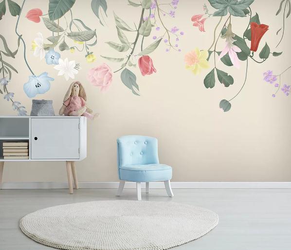 3D Floral Plants Leaves Wall Mural Wallpaper 145- Jess Art Decoration