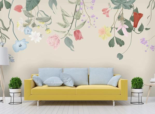 3D Floral Plants Leaves Wall Mural Wallpaper 145- Jess Art Decoration