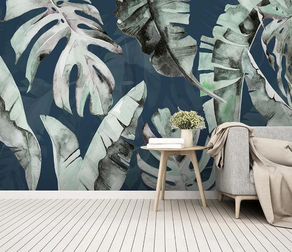3D Tropical Leaves Wall Mural Wallpaper 251- Jess Art Decoration