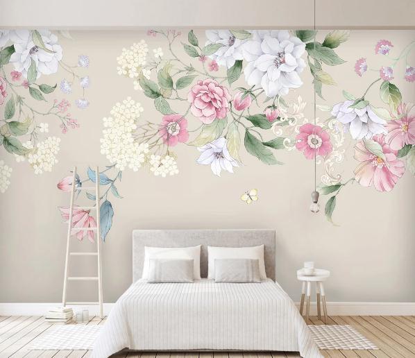 3D Floral Plants Wall Mural Wallpaper 357- Jess Art Decoration