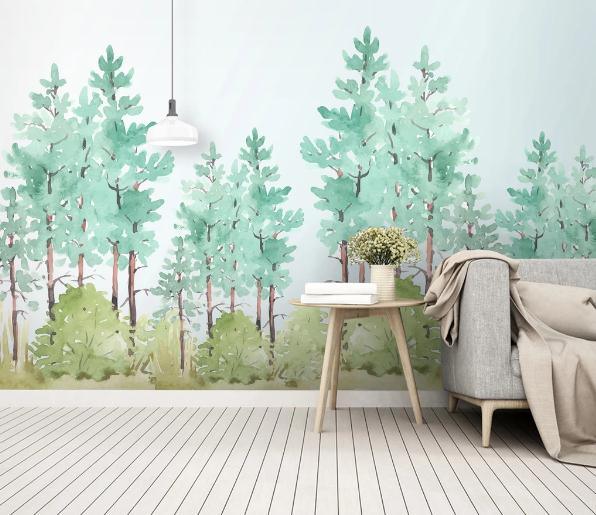 3D Green Forest Plants Wall Mural Wallpaper 197- Jess Art Decoration