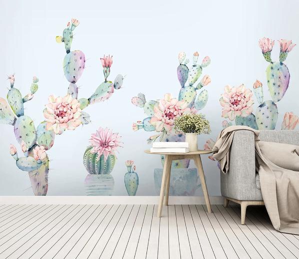 3D Cactus Wall Mural Wallpaper 481- Jess Art Decoration