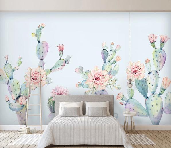3D Cactus Wall Mural Wallpaper 481- Jess Art Decoration