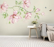 3D Pink Floral Branch Wall Mural Wallpaper 212- Jess Art Decoration