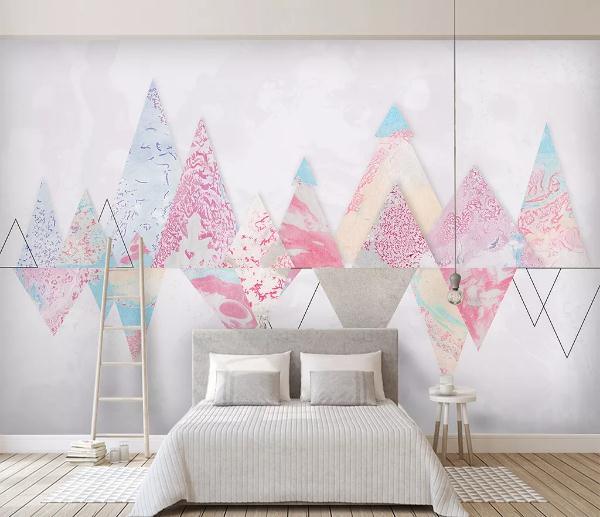 3D Triangle Wall Mural Wallpaper 404- Jess Art Decoration