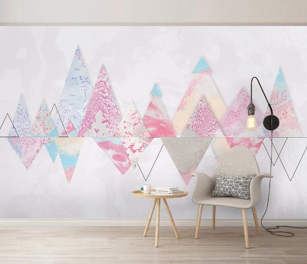 3D Triangle Wall Mural Wallpaper 404- Jess Art Decoration