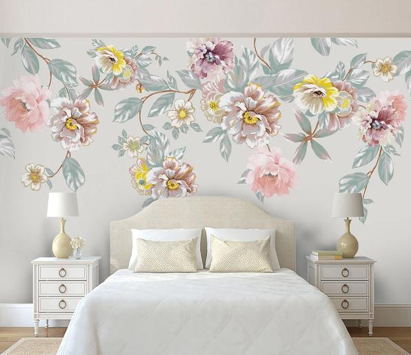 3D Floral Vine Wall Mural Wallpaper 457- Jess Art Decoration