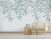 3D Blue Branch Leaves Wall Mural Wallpaper 306- Jess Art Decoration