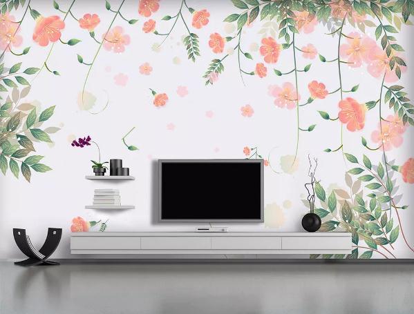 3D Floral Leaves Wall Mural Wallpaper 307- Jess Art Decoration