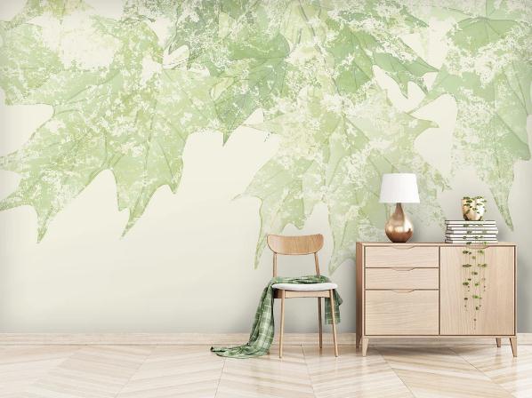 3D Green Leaves Wall Mural Wallpaper 198- Jess Art Decoration