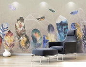 3D Feather Wall Mural Wallpaper 298- Jess Art Decoration