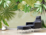 3D Green Tropical Plants Leaves Wall Mural Wallpaper 318- Jess Art Decoration