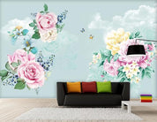 3D Blue Rose Floral Wall Mural Wallpaper 349- Jess Art Decoration