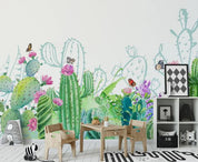 3D Green Cactus Wall Mural Wallpaper 140- Jess Art Decoration